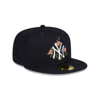 New York Yankees Gorra | New Era MLB Bloom 59fifty Fitted Cap Mexico - Azules
